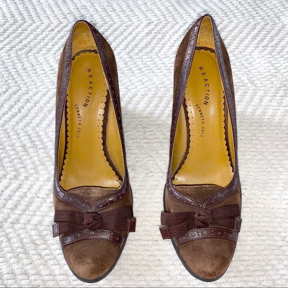 Kenneth Cole Reaction Brown Heel Brown Size 9 - Picture 2 of 13
